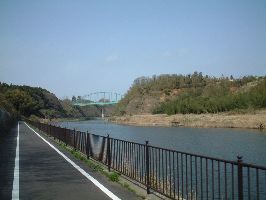 北印旛沼と西印旛沼の水路